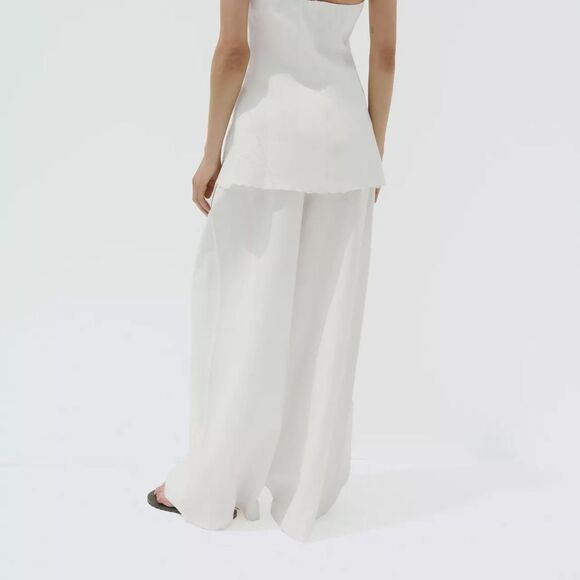 ZARA EMBROIDERED PANTS - Picture 4 of 8